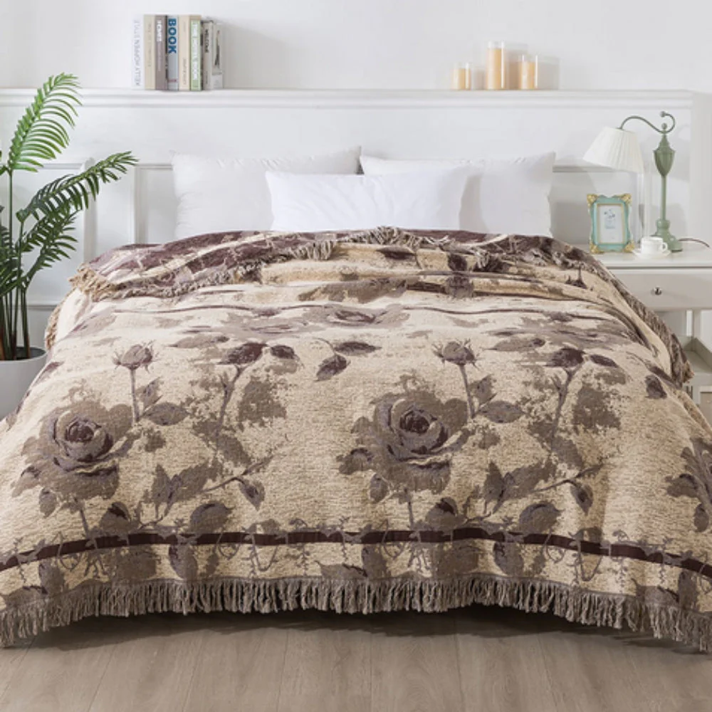 Rosewood Grace Throw Cotton Blanket - Image 3
