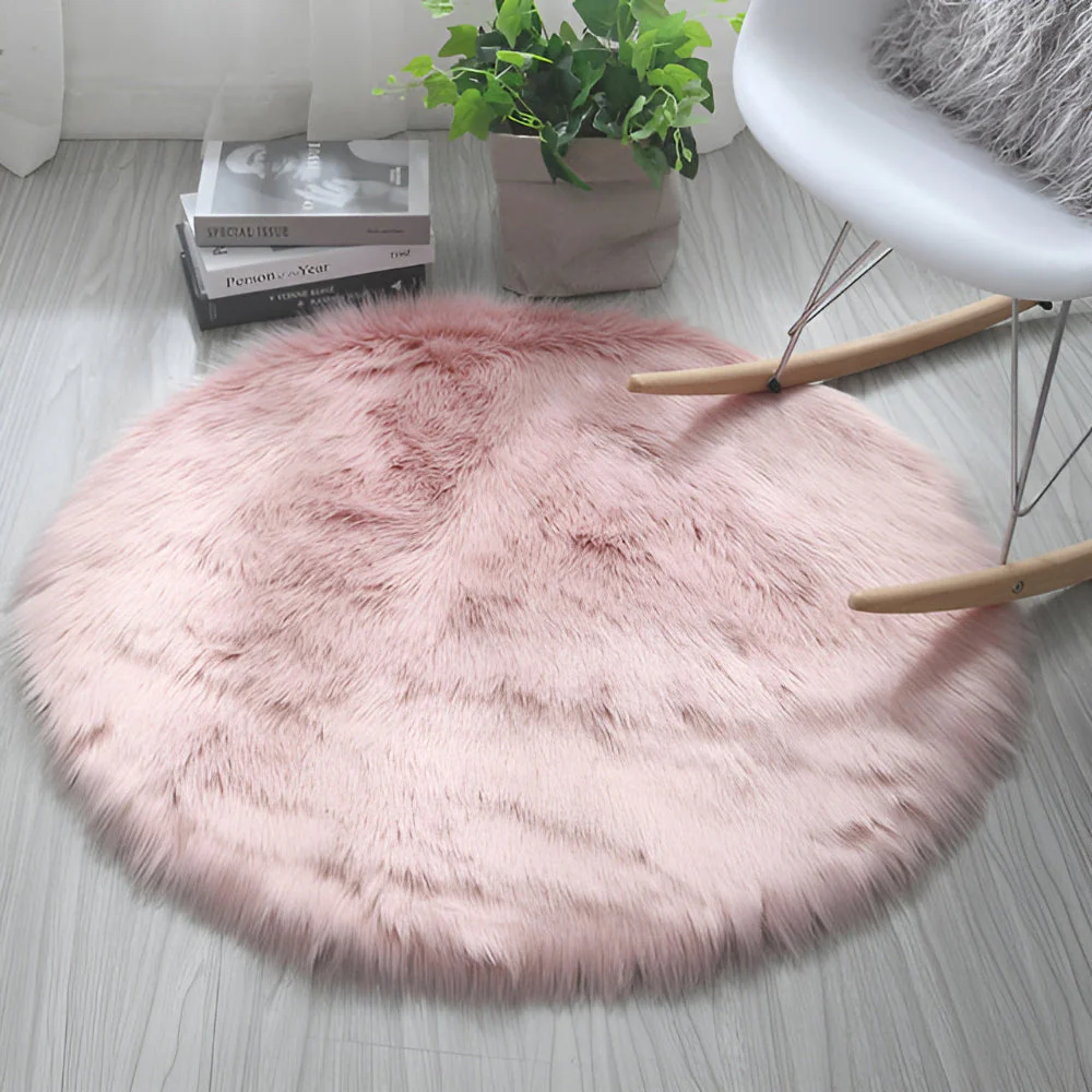 Round Cloud Soft Plush Rug - Image 11