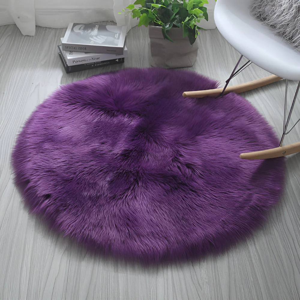 Round Cloud Soft Plush Rug - Image 12