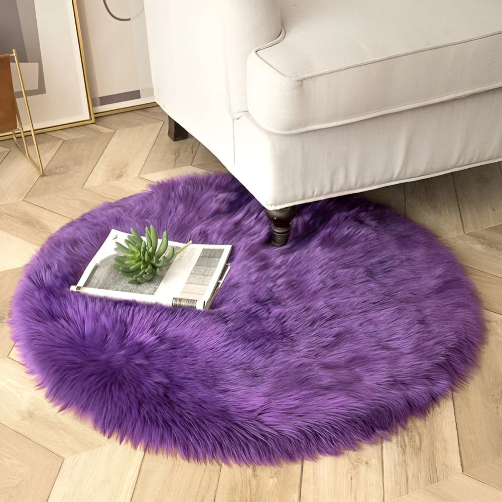 Round Cloud Soft Plush Rug - Image 3