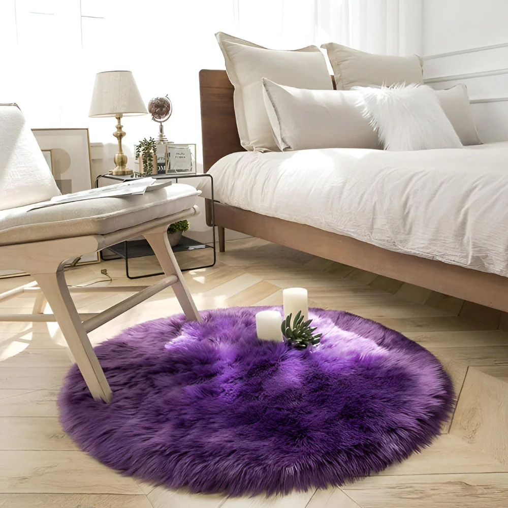 Round Cloud Soft Plush Rug - Image 5