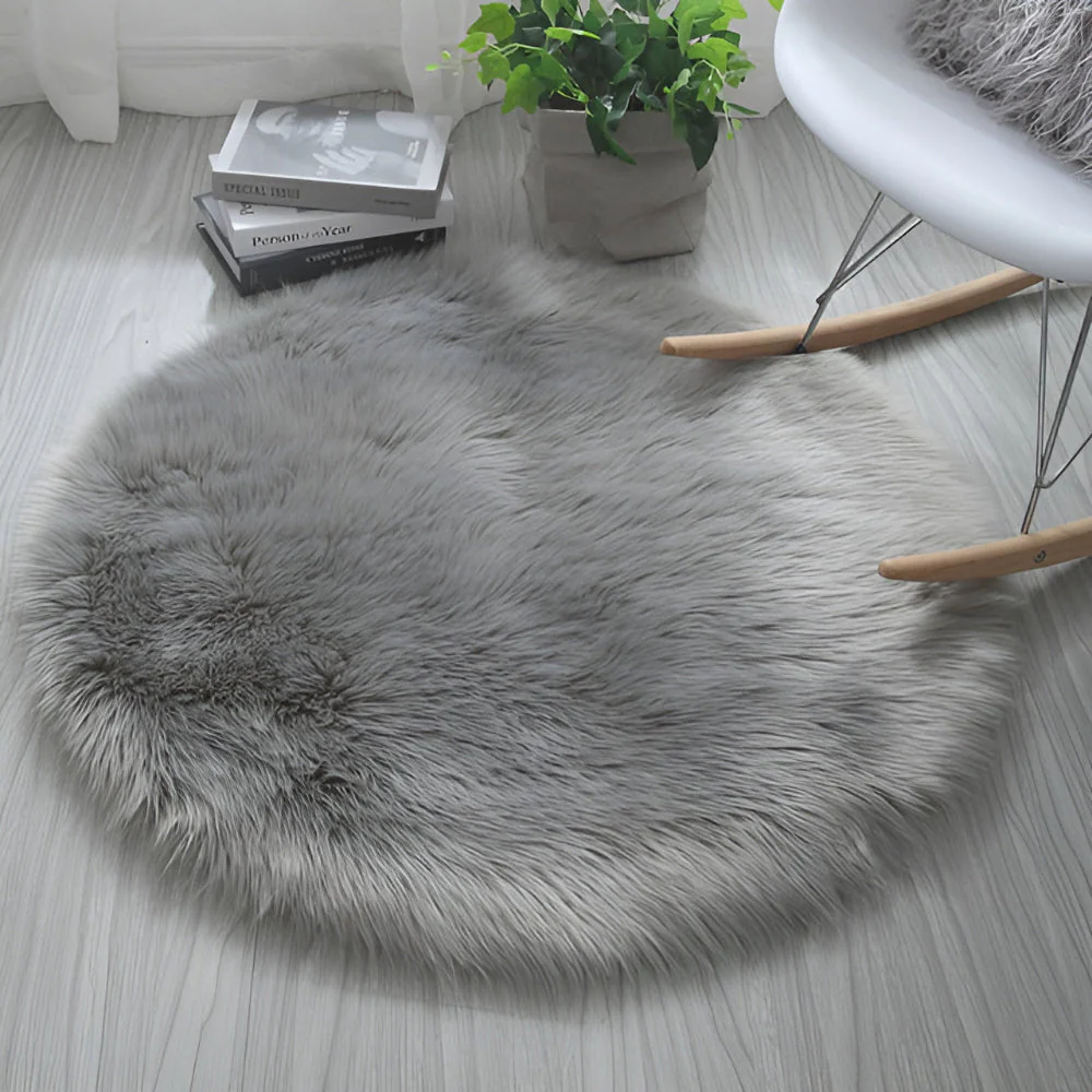 Round Cloud Soft Plush Rug - Image 7