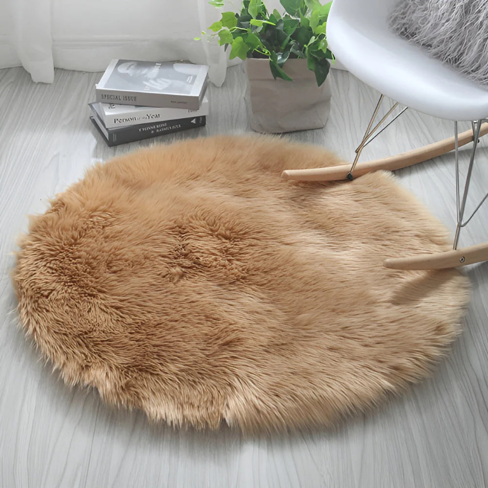 Round Cloud Soft Plush Rug - Image 9