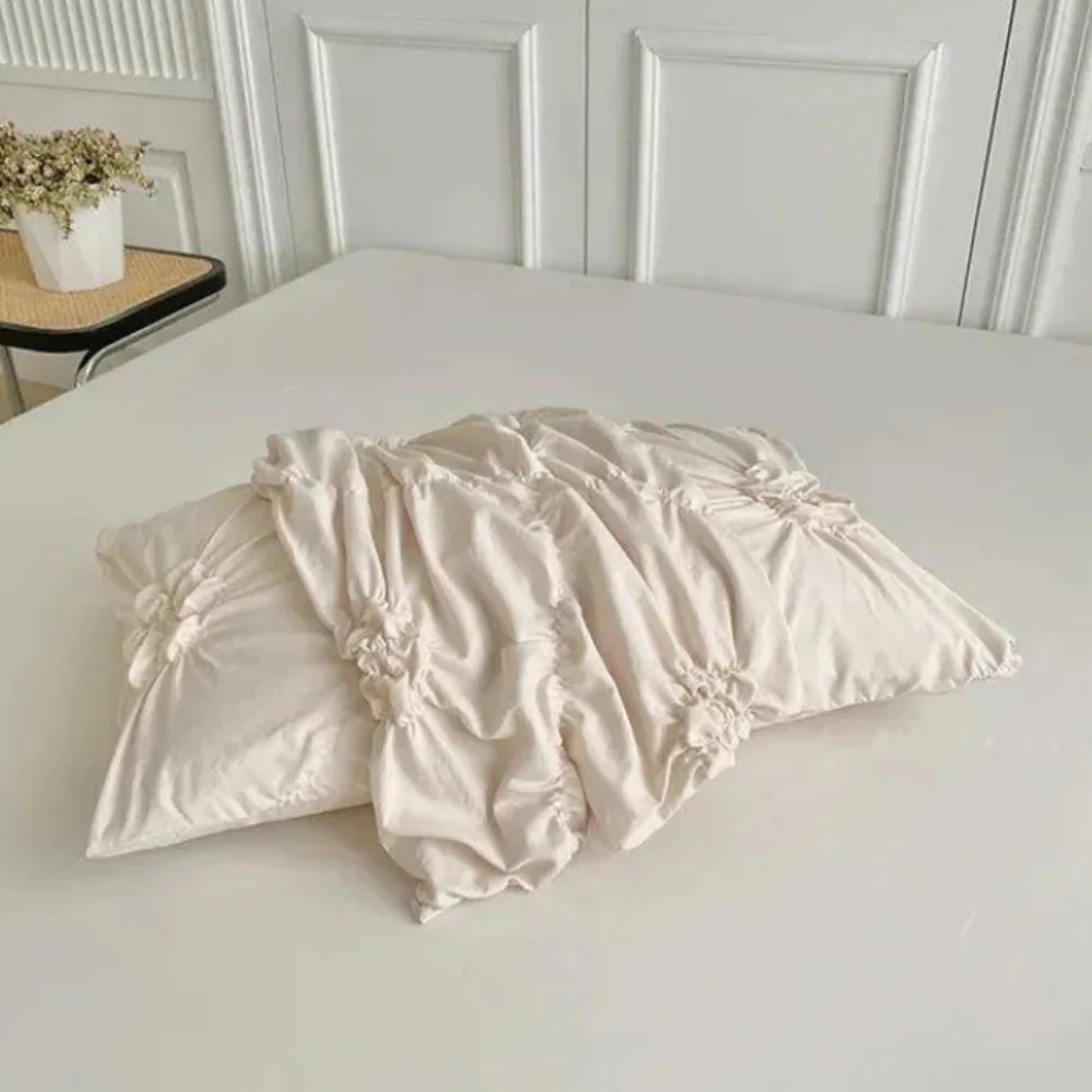 Ruffle Flower Duvet Cover Set - Image 6