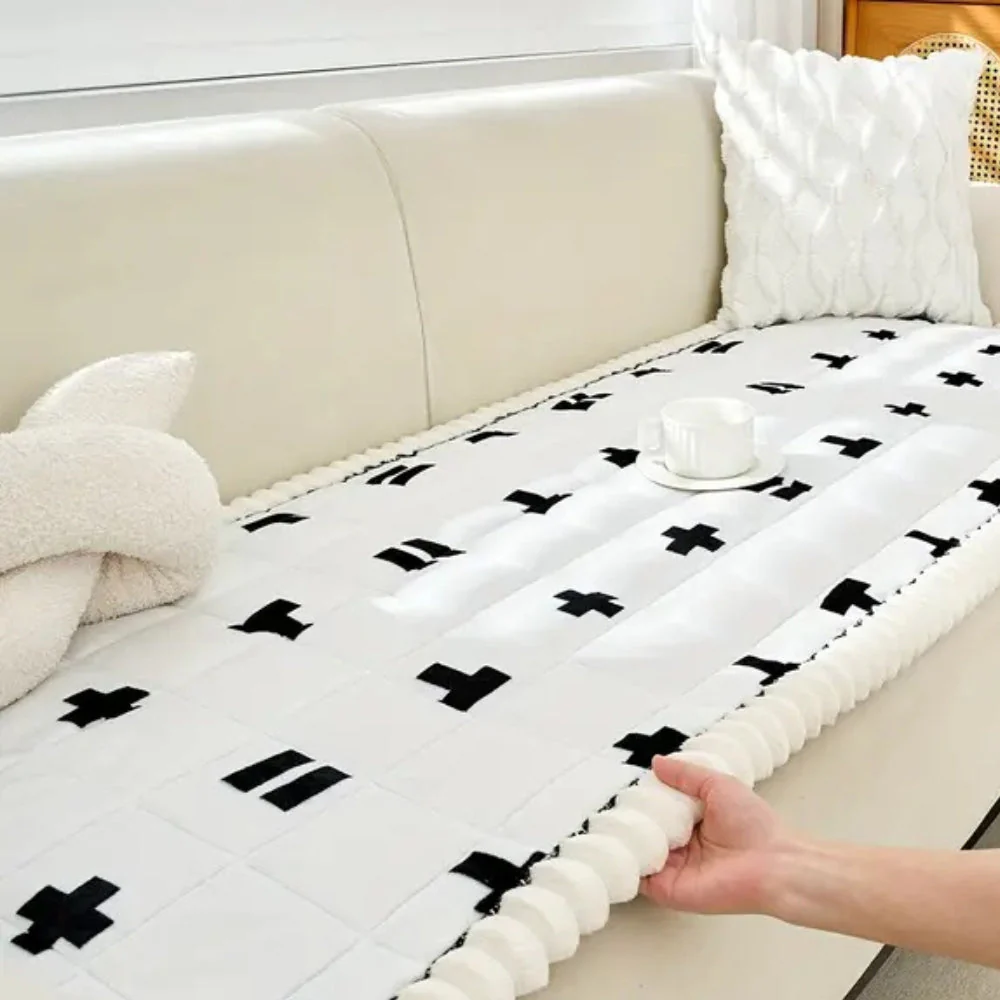Ruffled Cloud Edge Quilted Couch Cover - Image 3