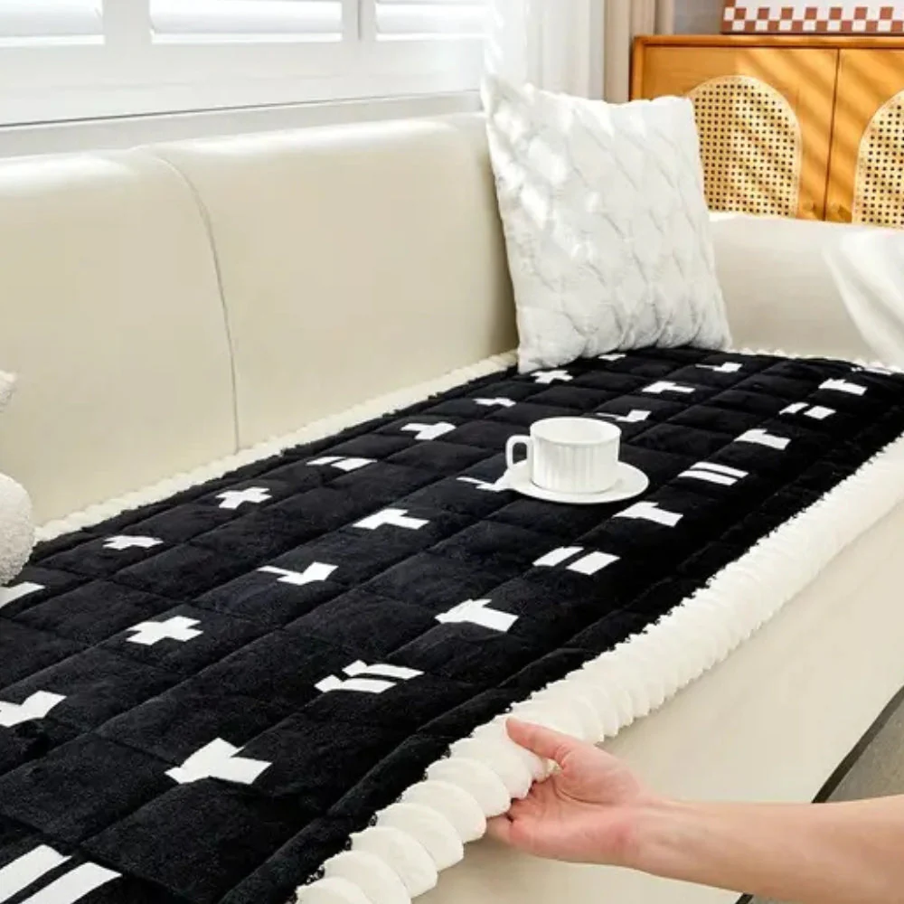 Ruffled Cloud Edge Quilted Couch Cover - Image 6