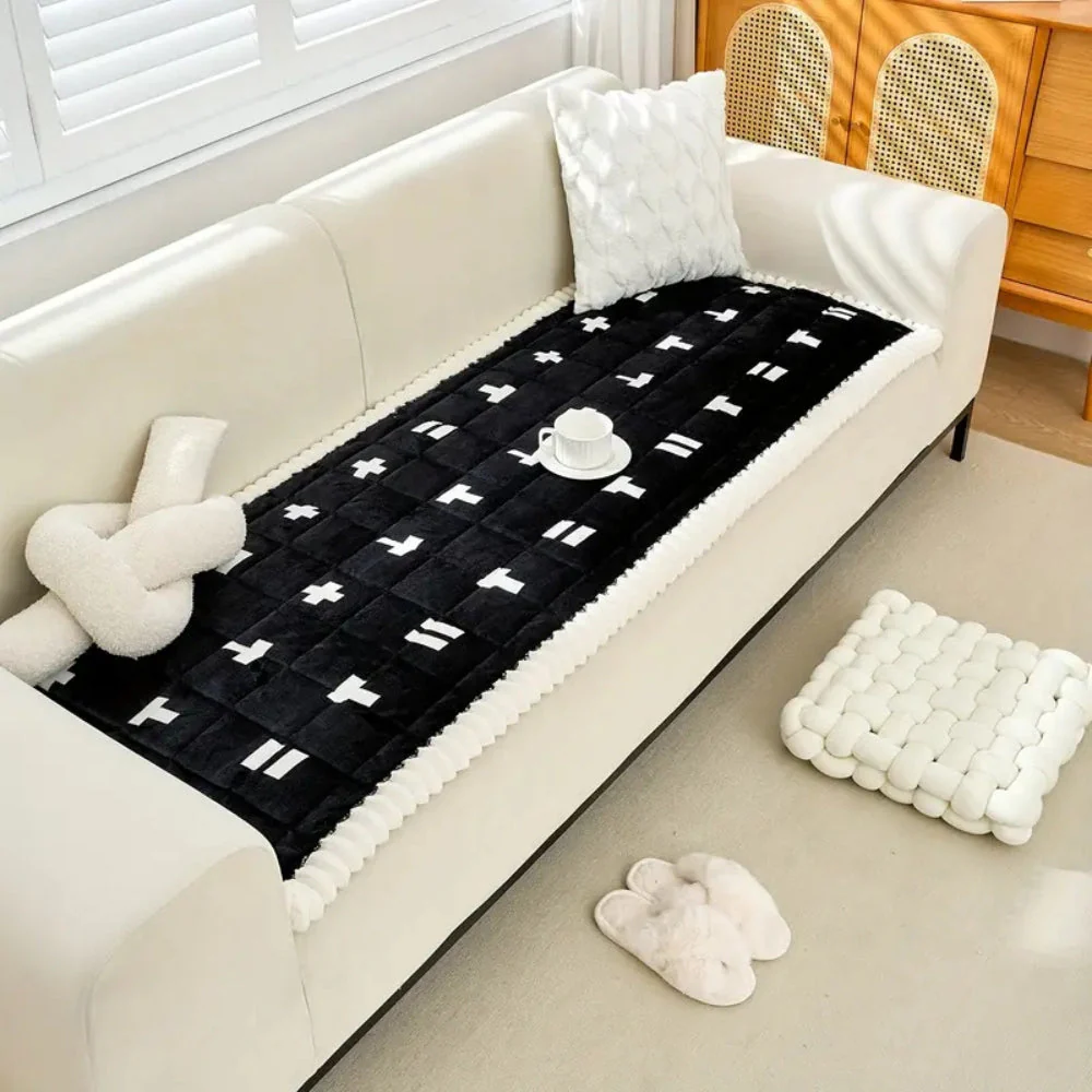 Ruffled Cloud Edge Quilted Couch Cover - Image 8