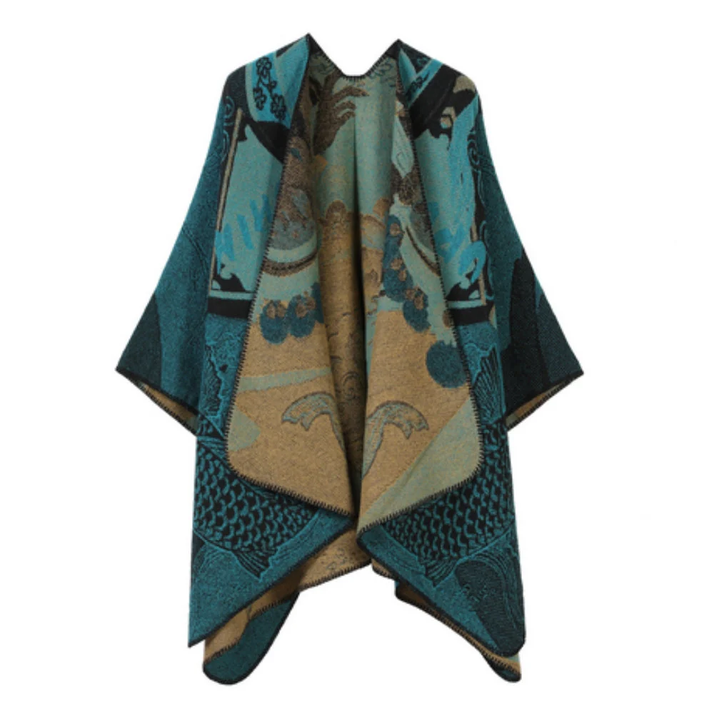 Runestone Reverie Reversible Poncho - Image 3