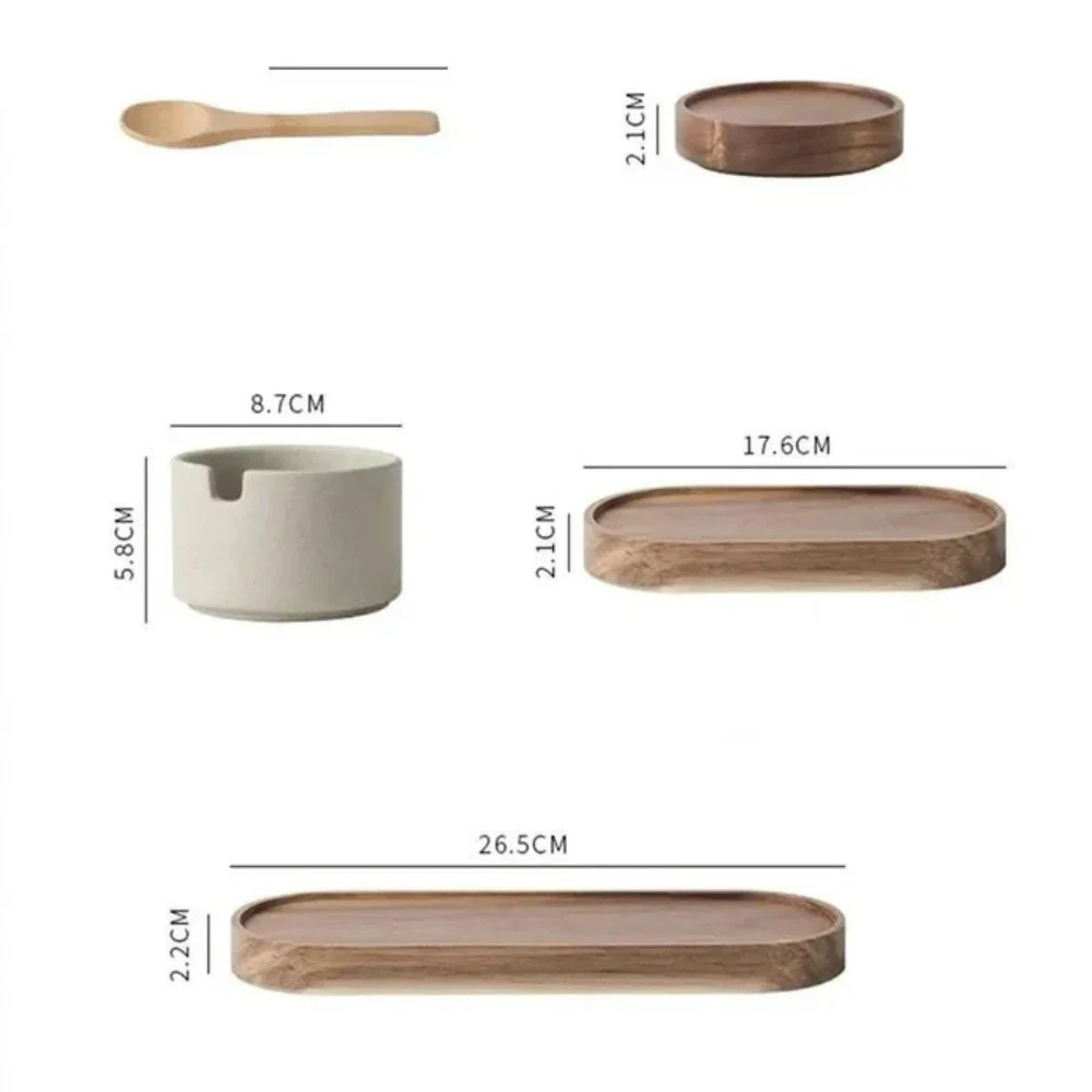 Rustic Ceramic Seasoning Jar Set - Image 3