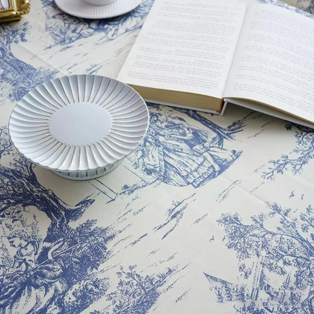 Rustic Ink-Style Print Table Cloth - Image 7