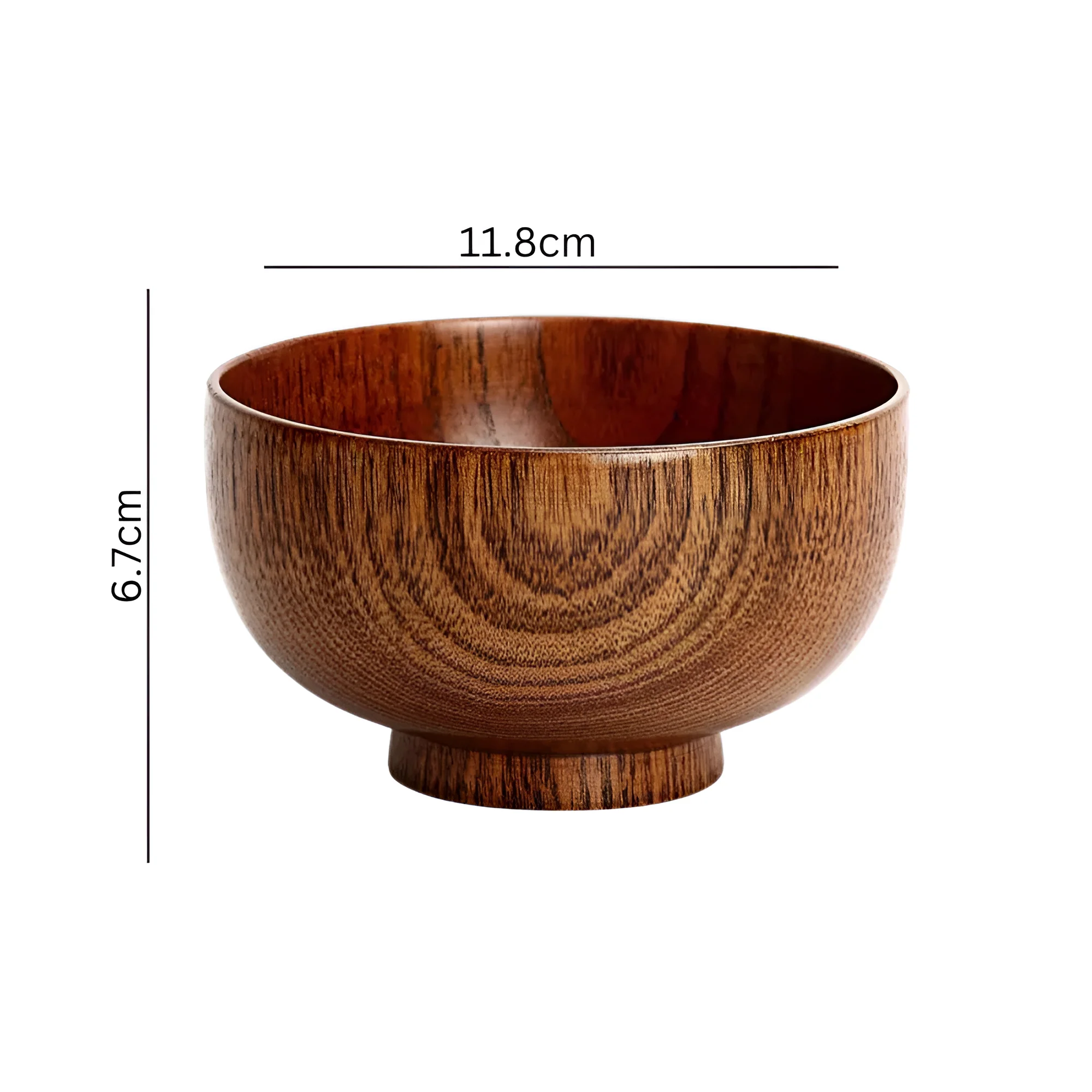 Rustic Jujube Wooden Bowl - Image 7
