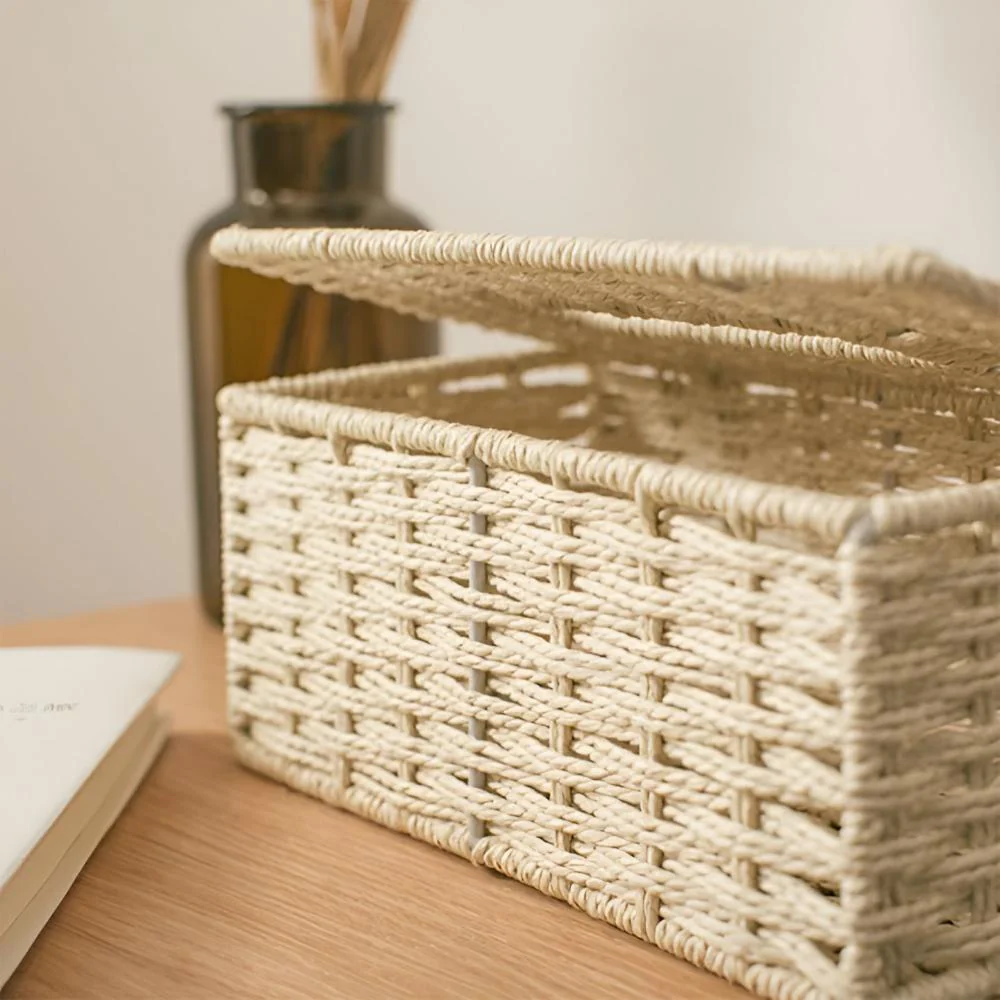 Rustic Rattan Tissue Box - Image 5