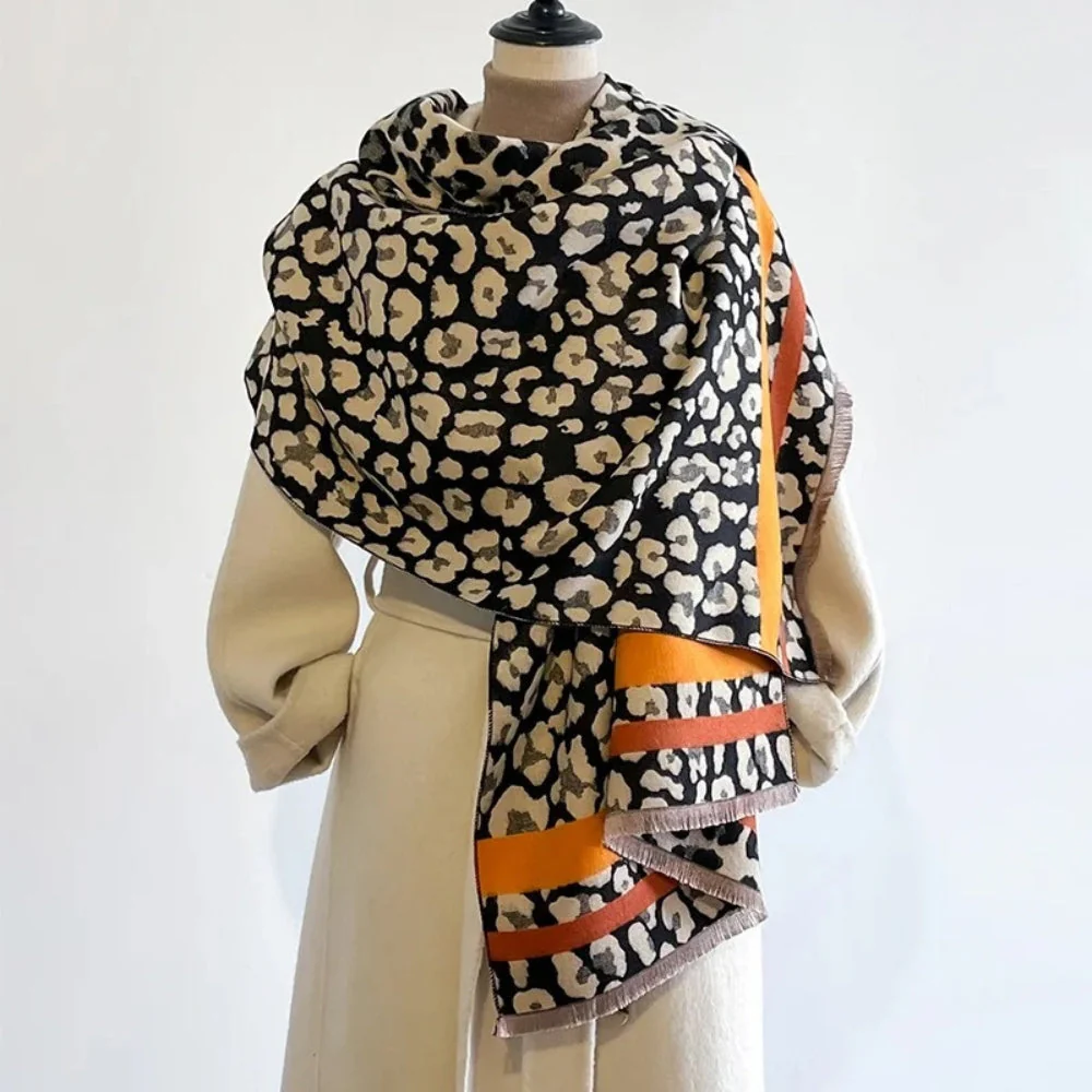 Savanna Style Wool Blend Shawl Scarf - Image 4