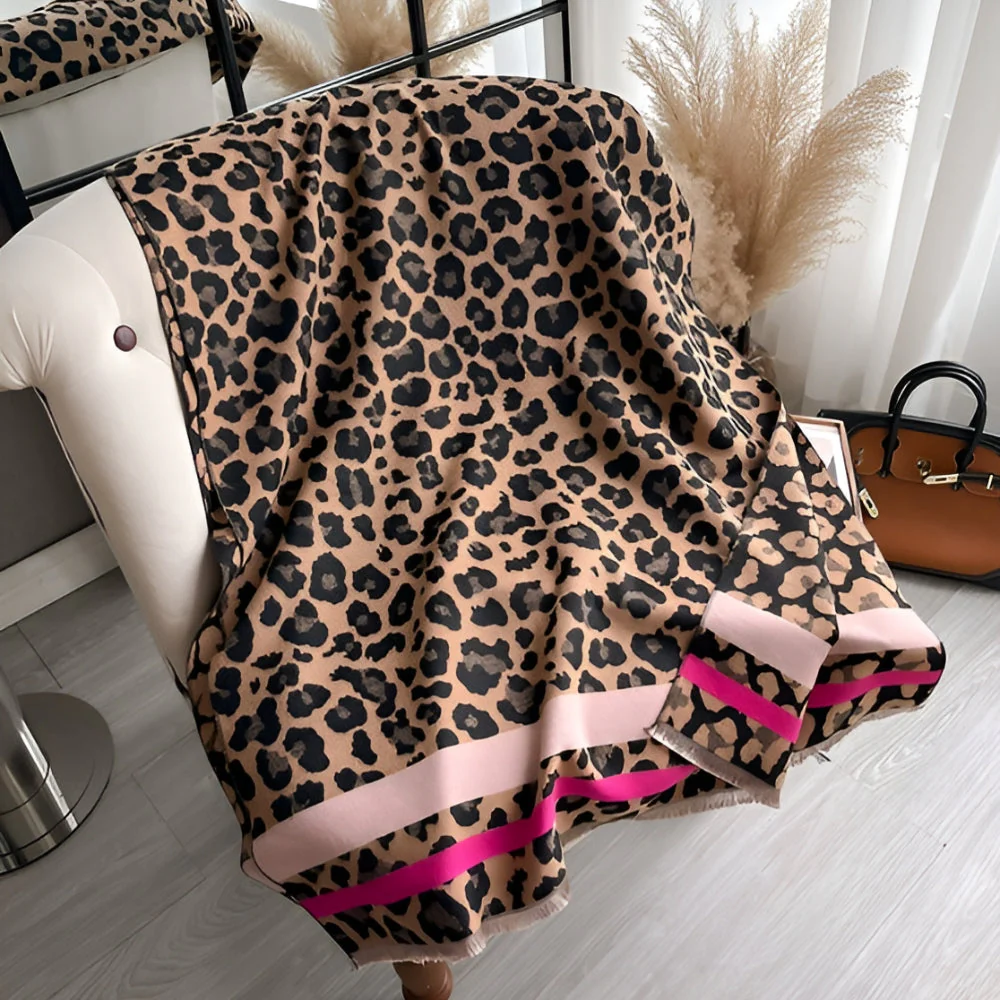 Savanna Style Wool Blend Shawl Scarf - Image 6