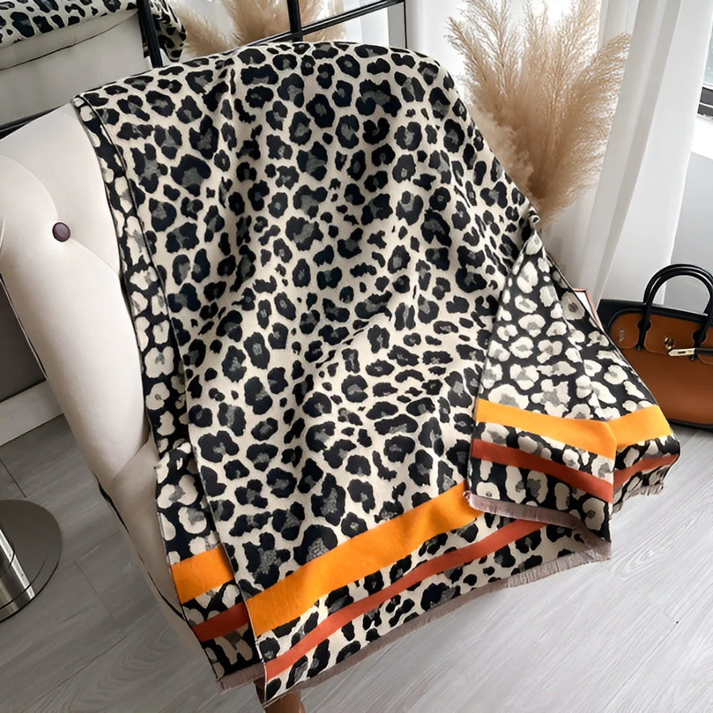 Savanna Style Wool Blend Shawl Scarf - Image 9