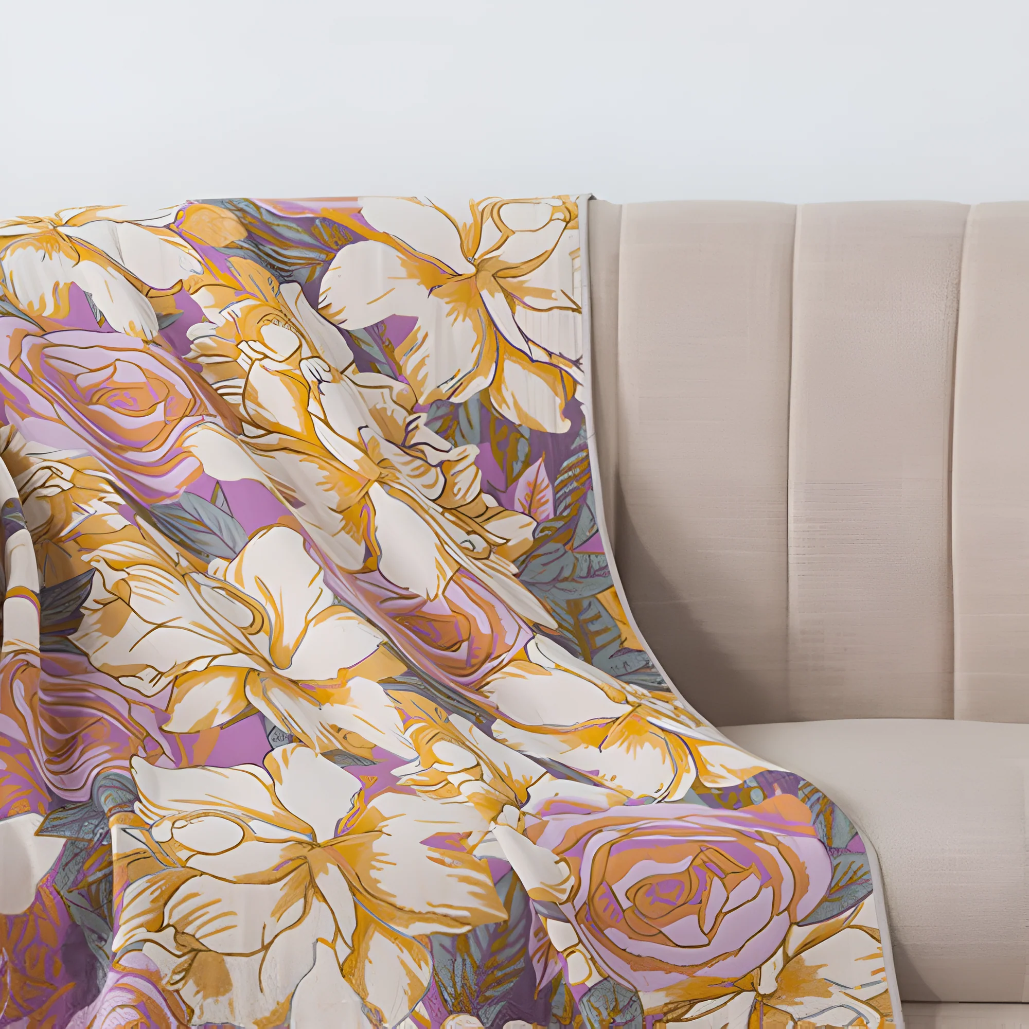 Serene Rose Cotton Bath Towel - Image 2