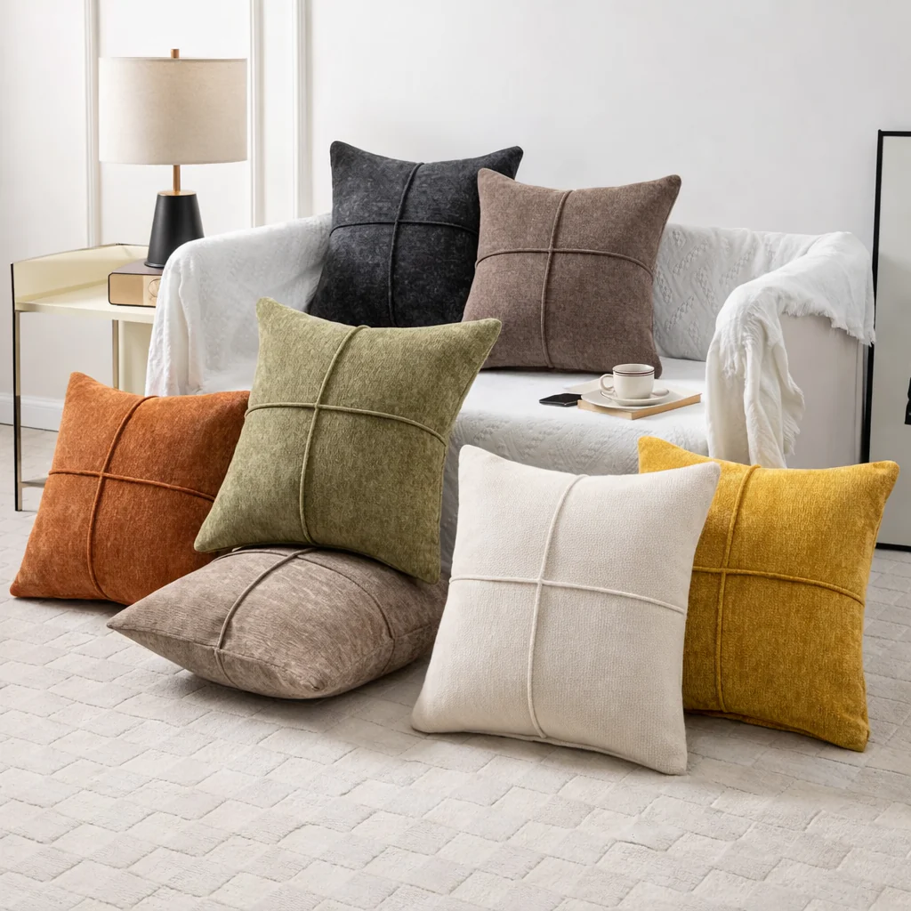Serene Stitch Cushion Cover - Image 4