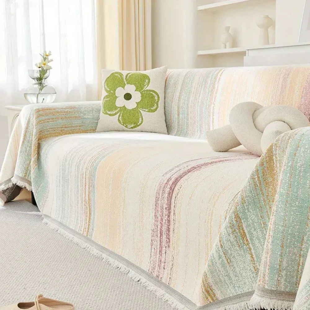 Serene Stripes Sofa Cover - Image 7