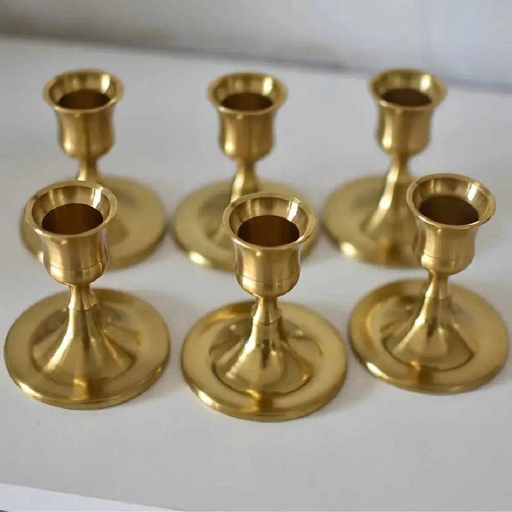 Shimmering Vintage Candle Holder | 2pc Set - Image 5