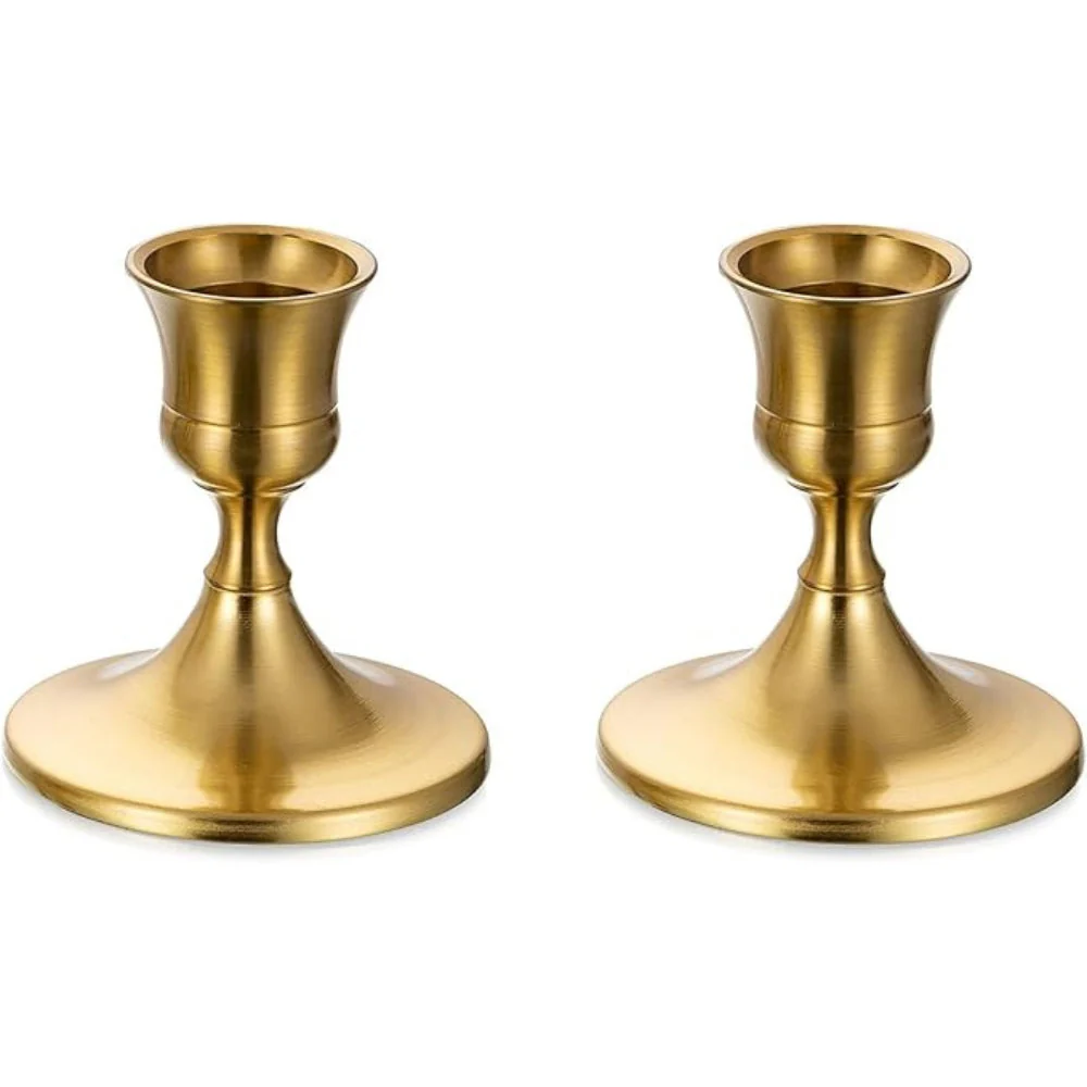 Shimmering Vintage Candle Holder | 2pc Set - Image 6