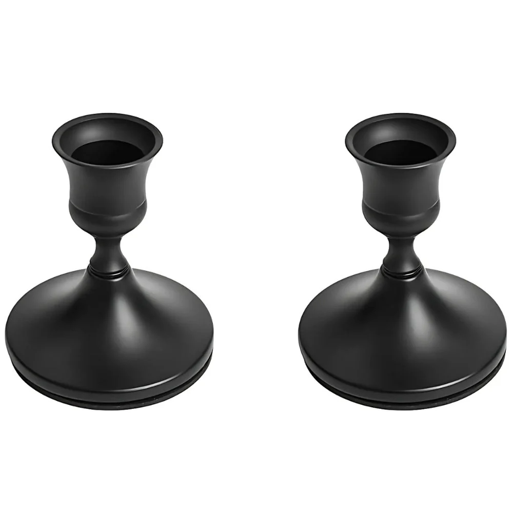 Shimmering Vintage Candle Holder | 2pc Set - Image 7