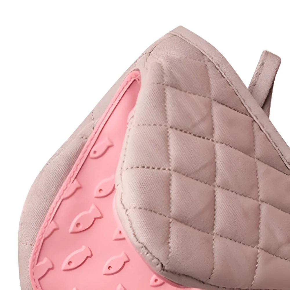Silicone Quilted Heatproof Kitchen Mitts - Image 4