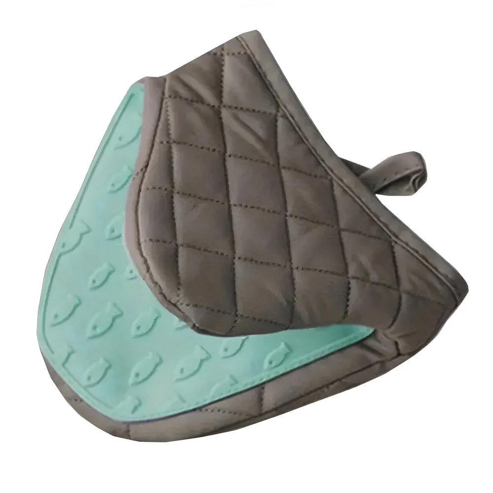 Silicone Quilted Heatproof Kitchen Mitts - Image 7