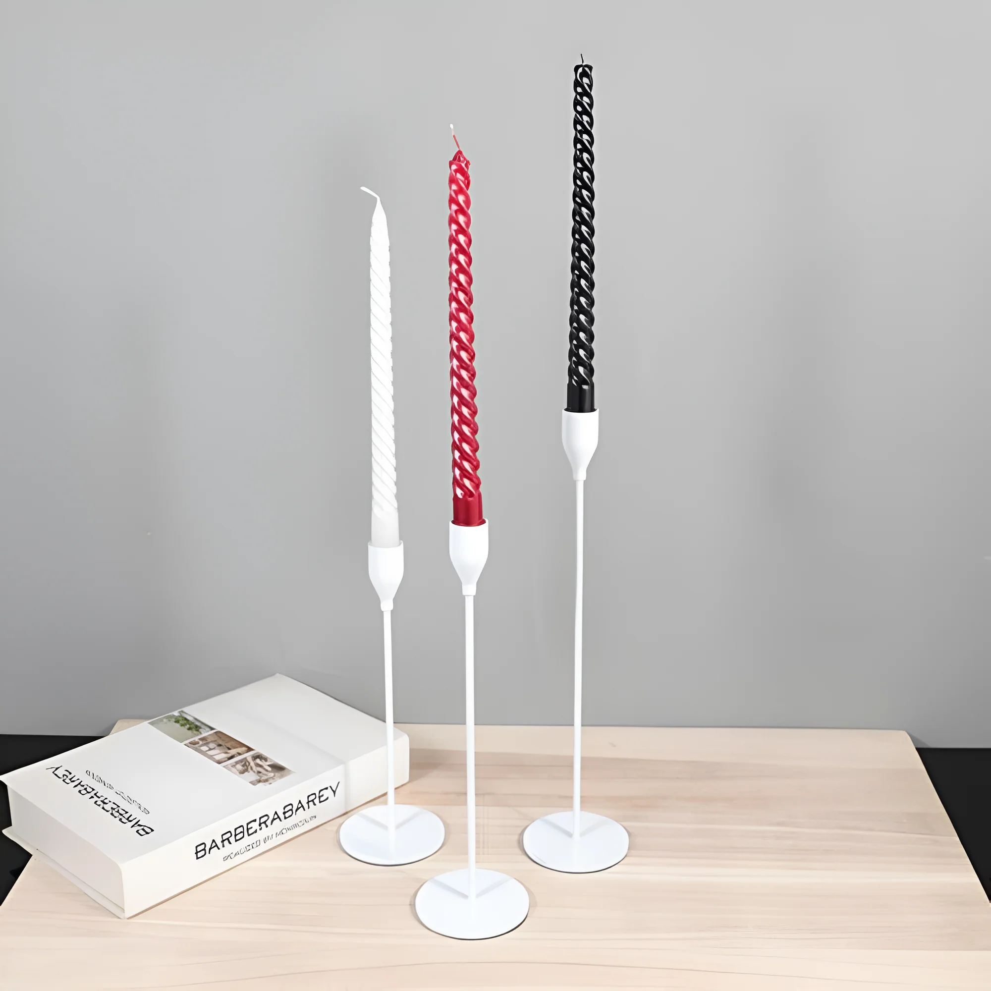 Sleek Metallic Candle Holders | 3 Pcs Set - Image 6