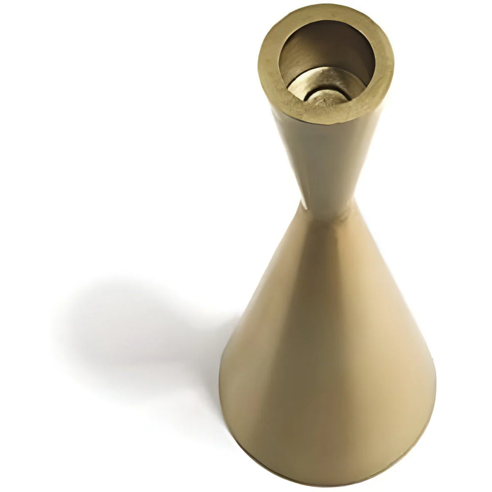 Sleek Nordic Brass Waist Candlestick| 3pcs Set - Image 4