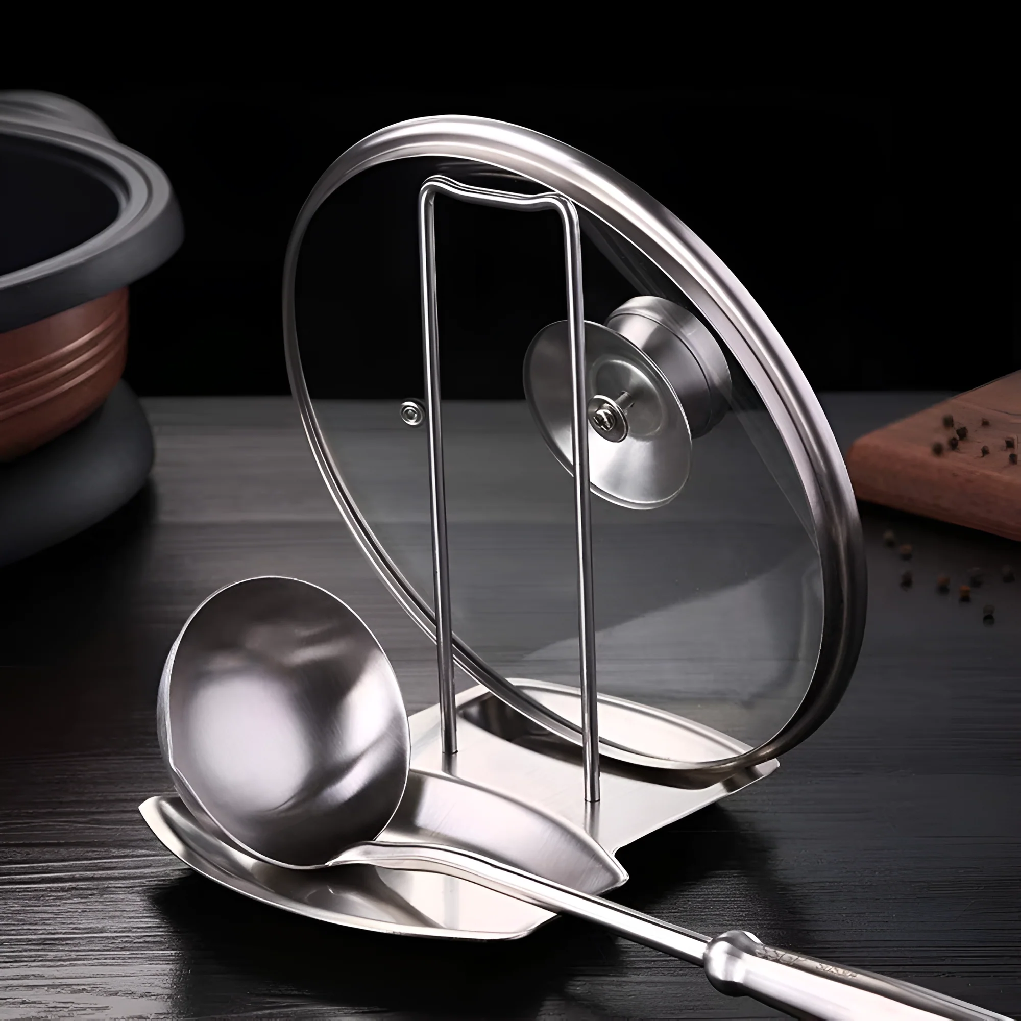Sleek Pot Lid Holder Rack - Image 3