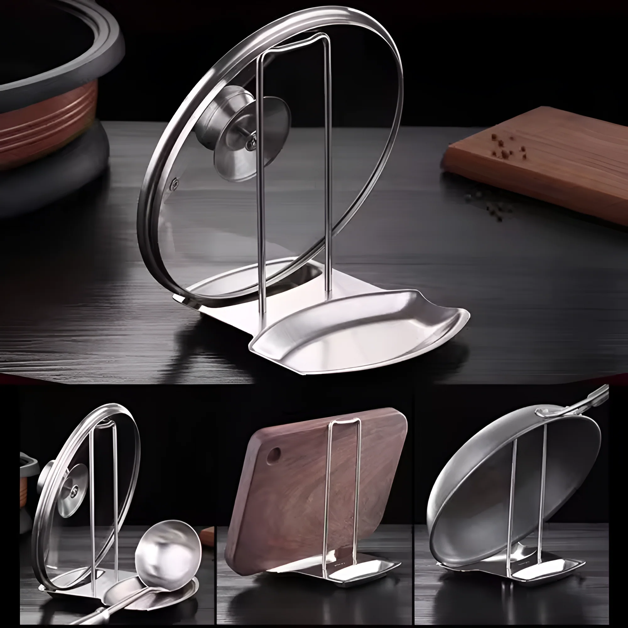 Sleek Pot Lid Holder Rack - Image 6
