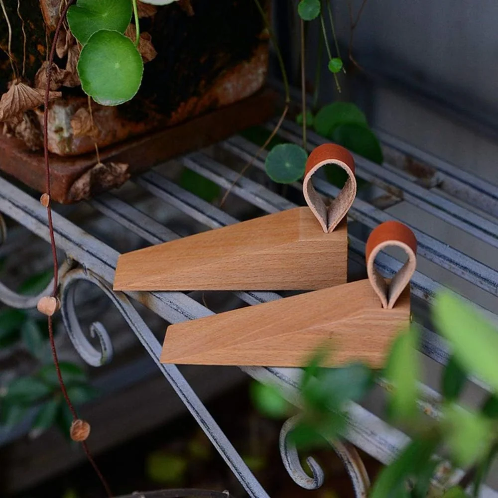 Sleek Wooden Door Stopper - Image 2