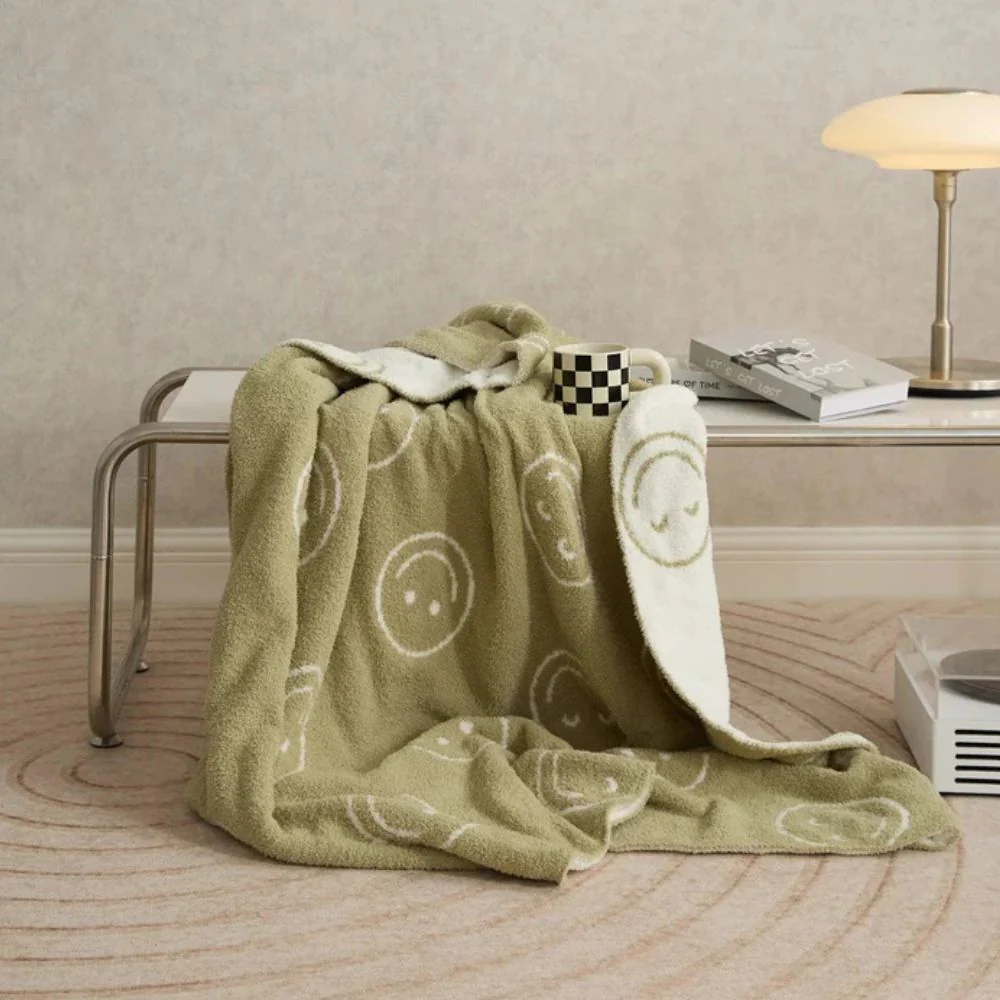 Smiley Face Plush Blanket - Image 2