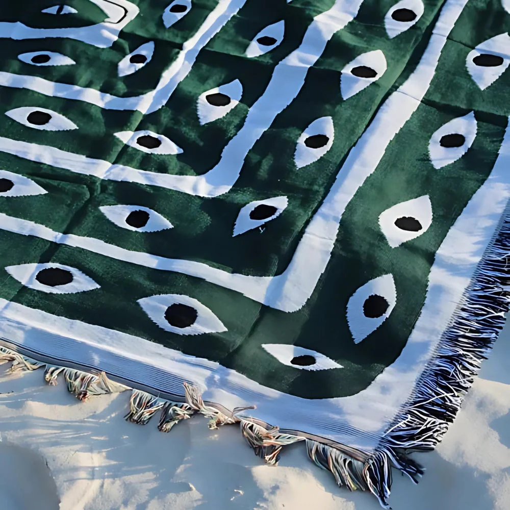 Snake Labyrinth Throw Blanket - Image 5