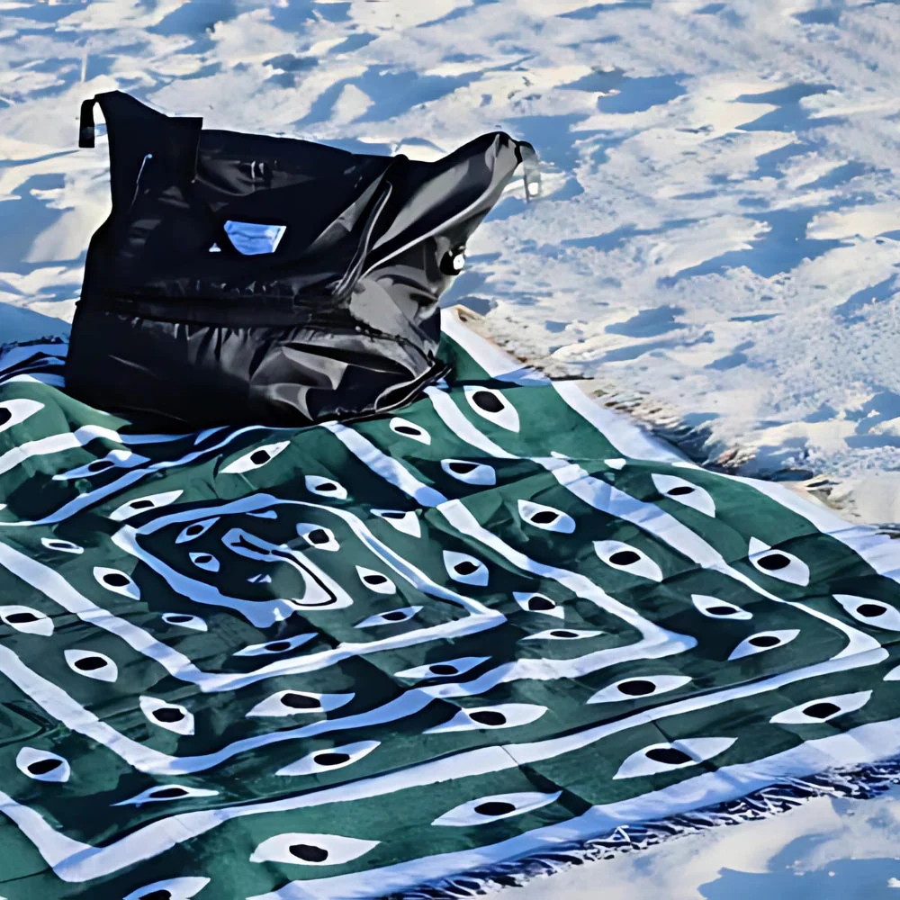 Snake Labyrinth Throw Blanket - Image 6