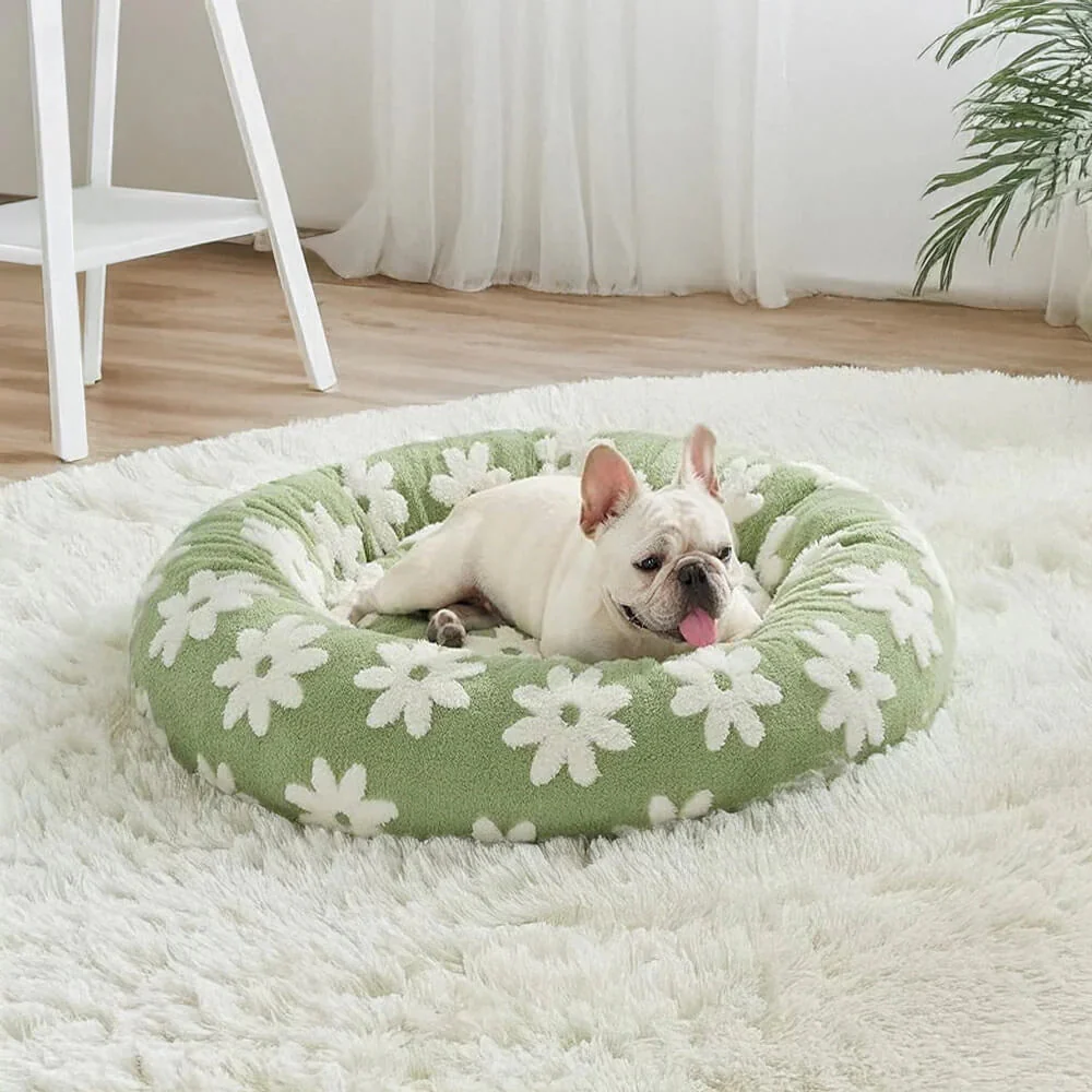 Snuggle Floral Checkerboard Pet Bed - Image 4
