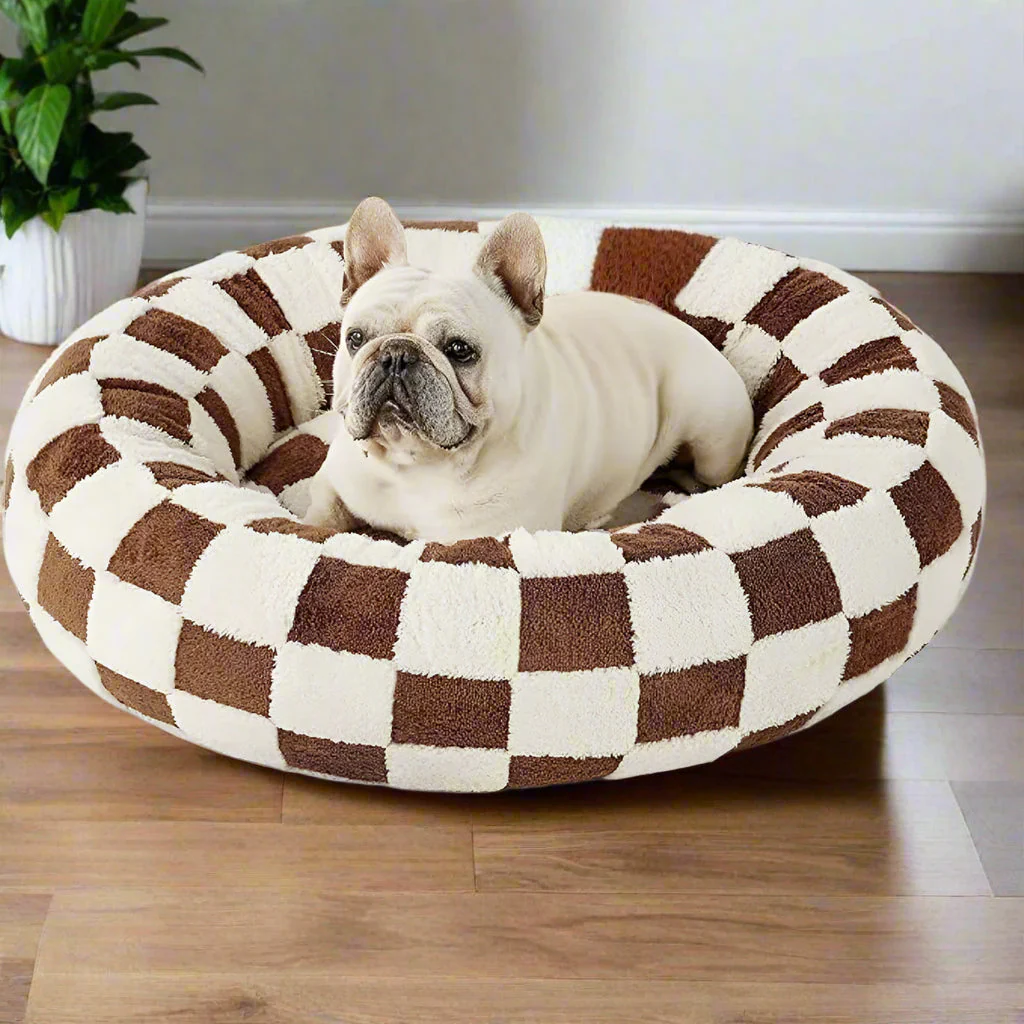 Snuggle Floral Checkerboard Pet Bed - Image 7