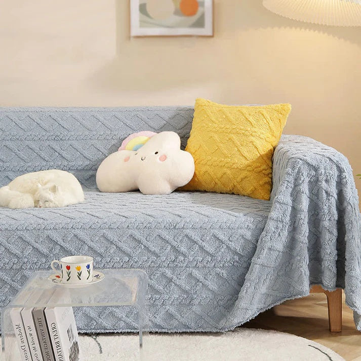 Snuggle Sherpa Sofa Cover - Image 4