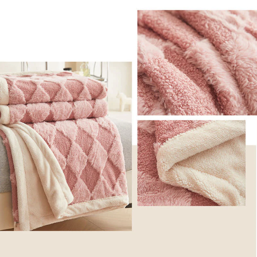 Soft Diamond Pattern Comfort Blanket - Image 14