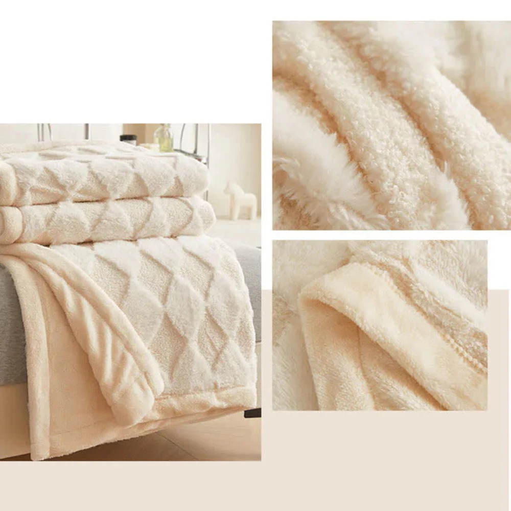 Soft Diamond Pattern Comfort Blanket - Image 17