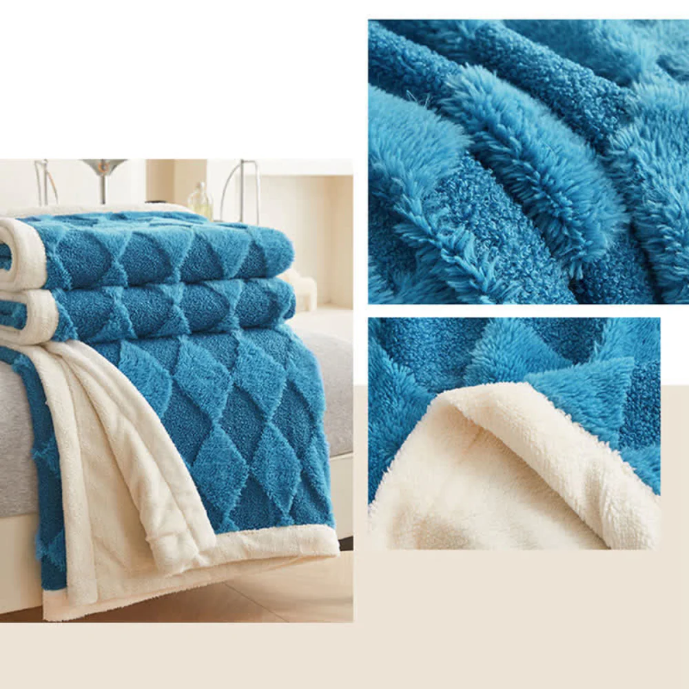 Soft Diamond Pattern Comfort Blanket - Image 23