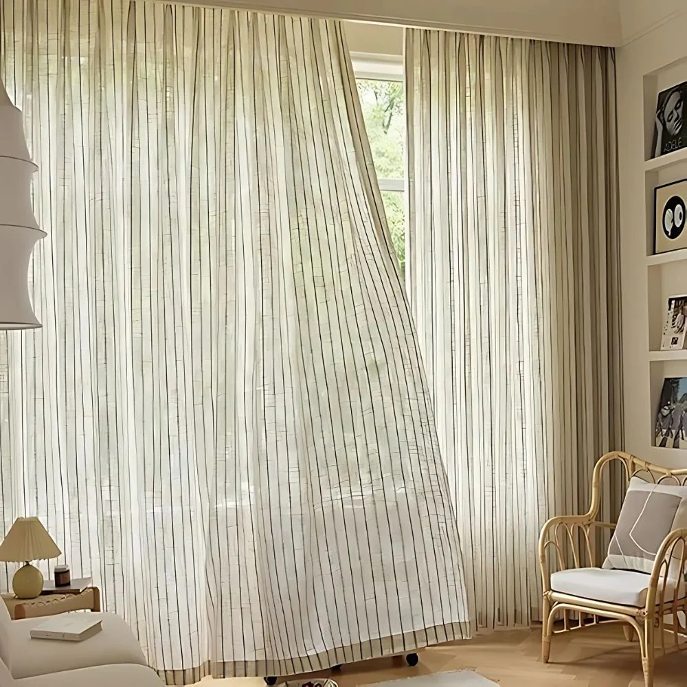 Soft Flow Vertical Stripe Curtain - Image 3