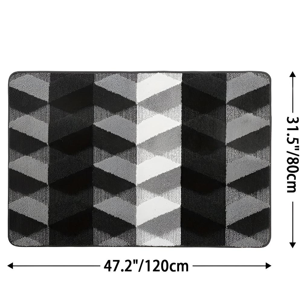 Soft Microfiber Non-Slip Geometric Rug - Image 13