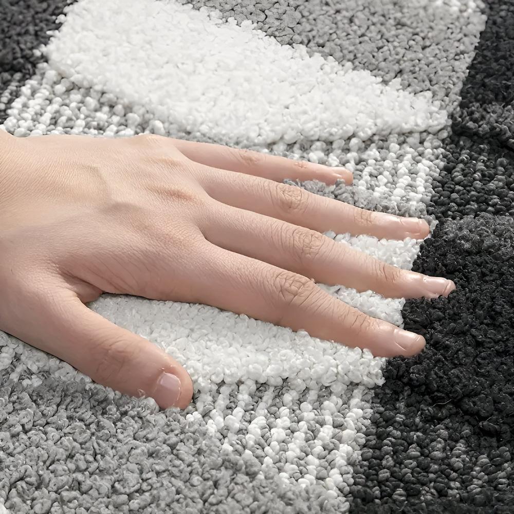 Soft Microfiber Non-Slip Geometric Rug - Image 5