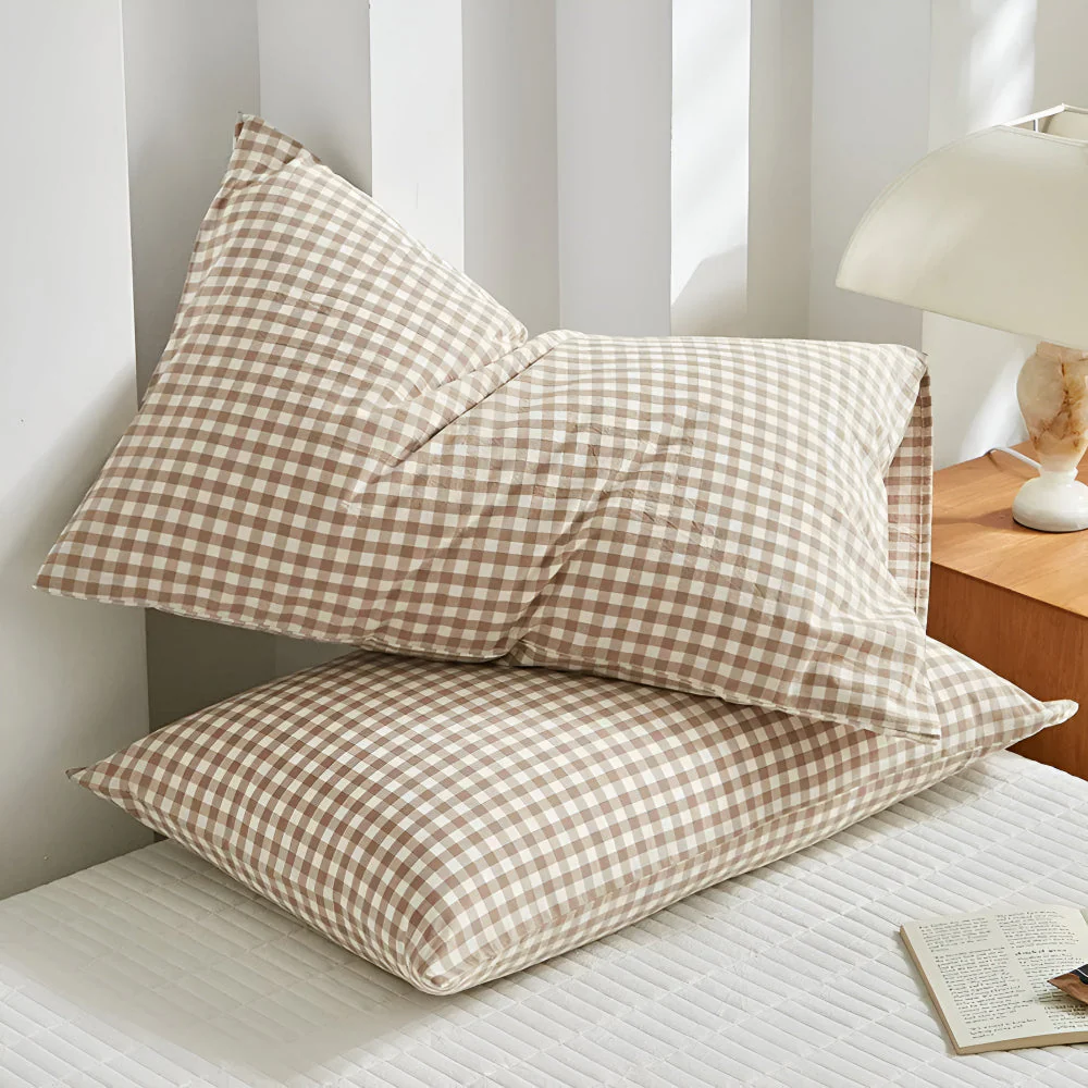Soft Plaid Checkered Pillowcases - Image 5