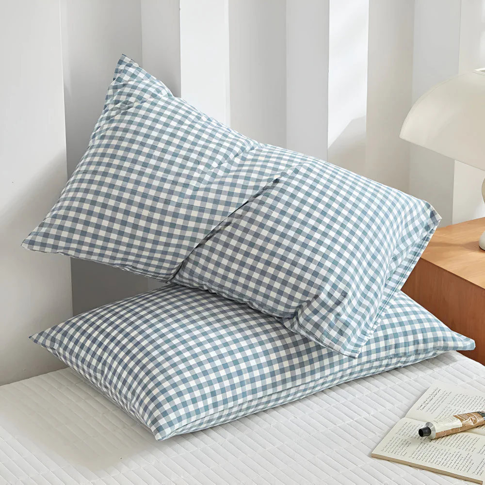 Soft Plaid Checkered Pillowcases - Image 6