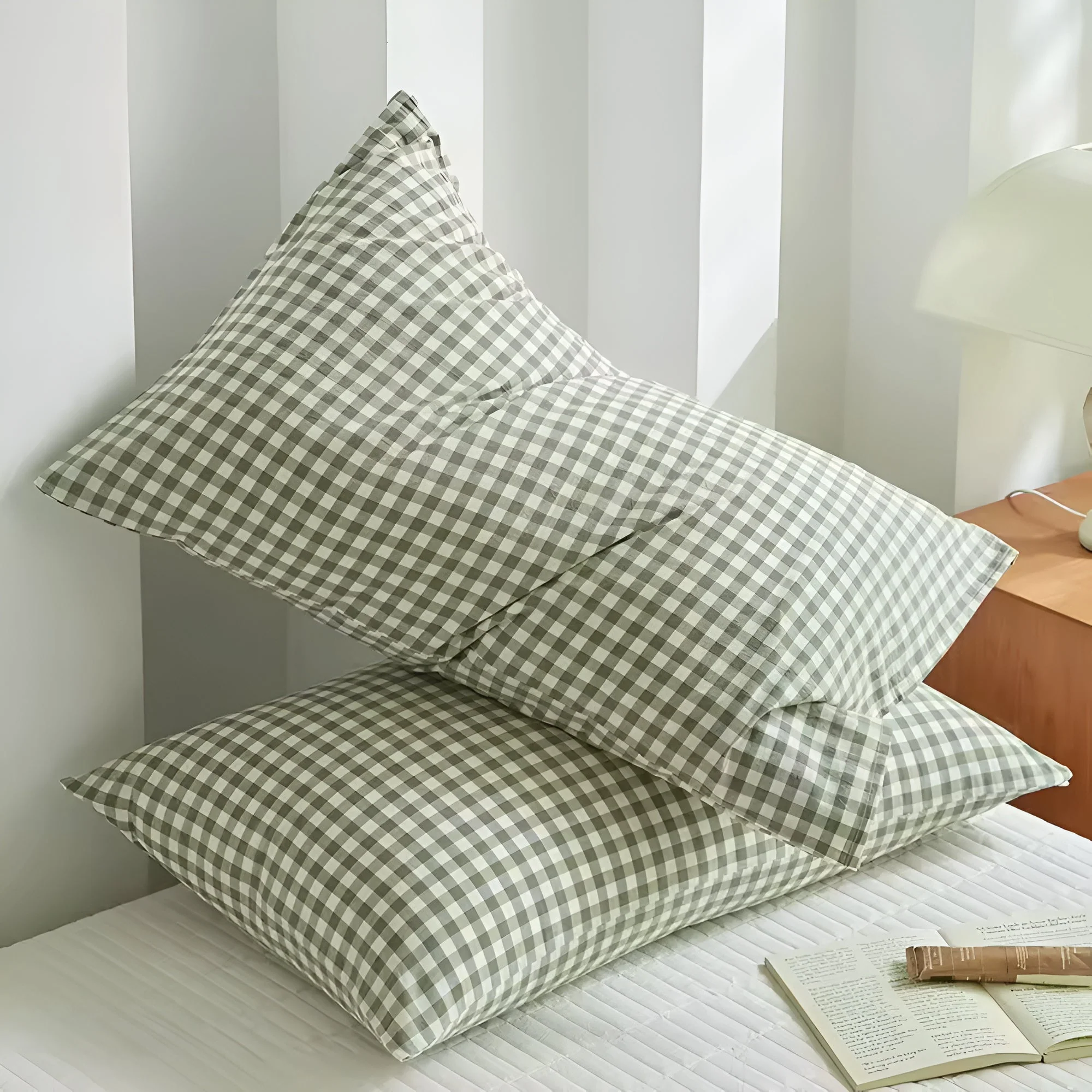 Soft Plaid Checkered Pillowcases - Image 8