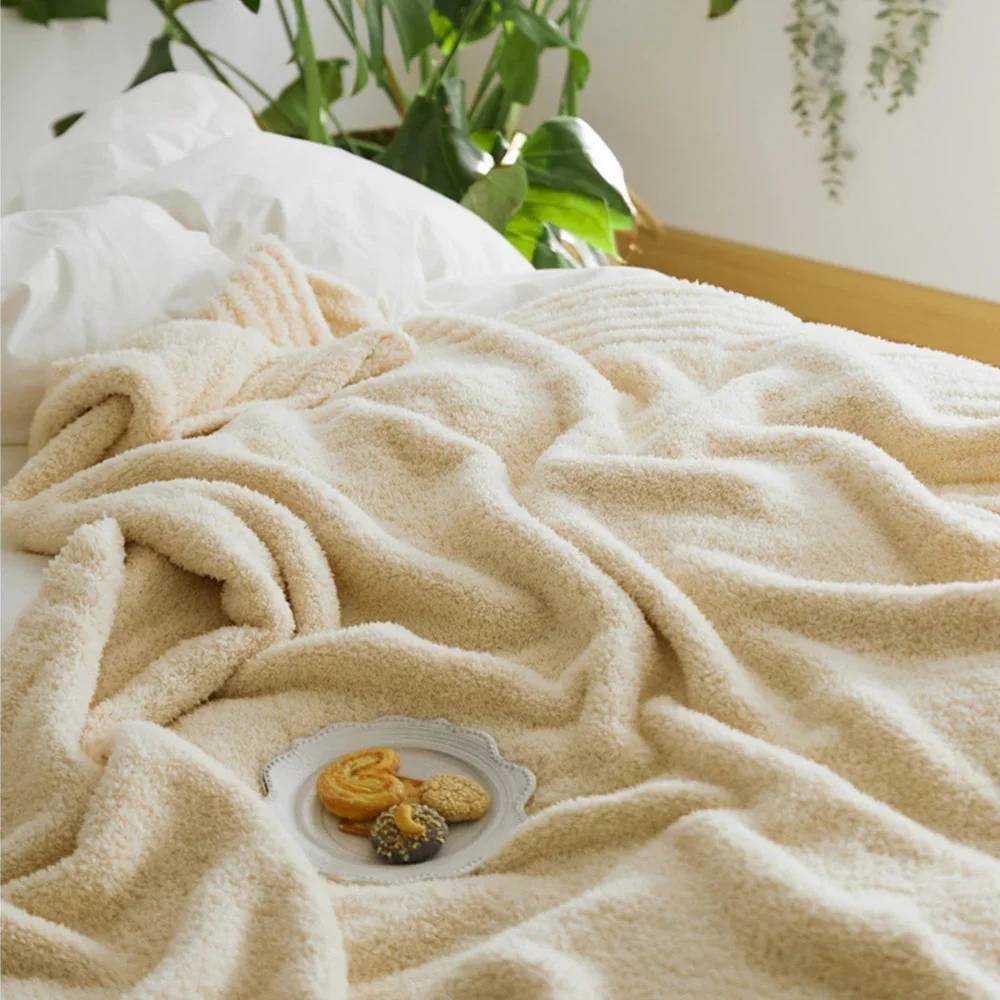 Soft Nest Minimalist Knit Throw Blanket - Image 2