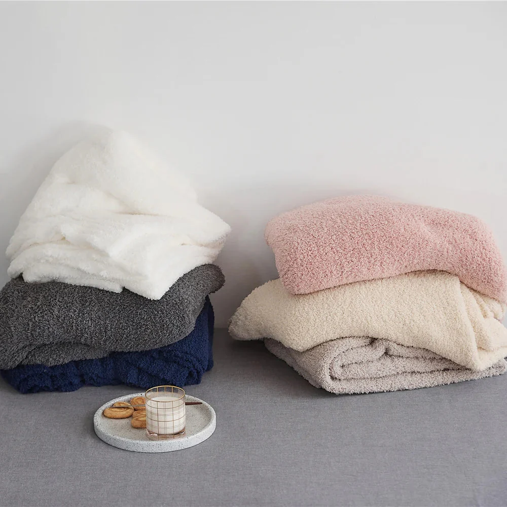 Soft Nest Minimalist Knit Throw Blanket - Image 4