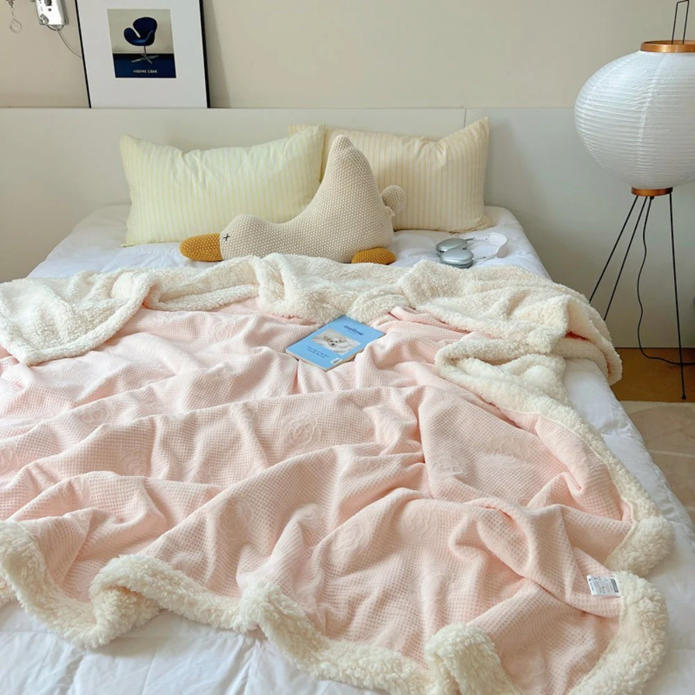 Solène Floral Embossed Sherpa Blanket - Image 3